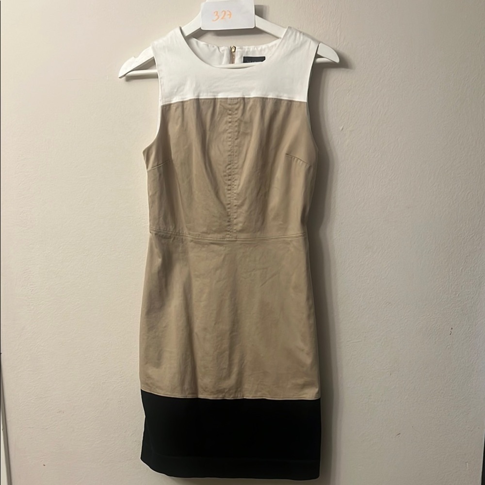 The Limited Tan Sleeveless Sheath Dress for Work